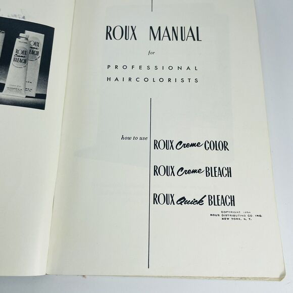 Roux Manual For Professional Haircolorists 1954 VTG Beautician Hair Color Bleach - Picture 6 of 10